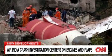 Sole survivor of Air India crash lays his brother to rest after leaving hospital