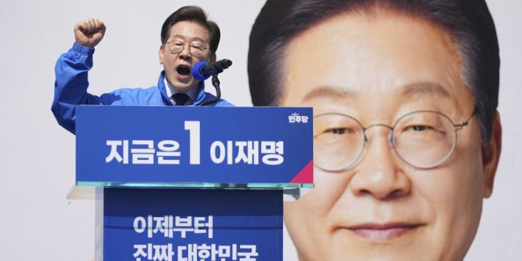 South Korea’s Lee Jae-myung projected to win election after months of political turmoil, exit poll says