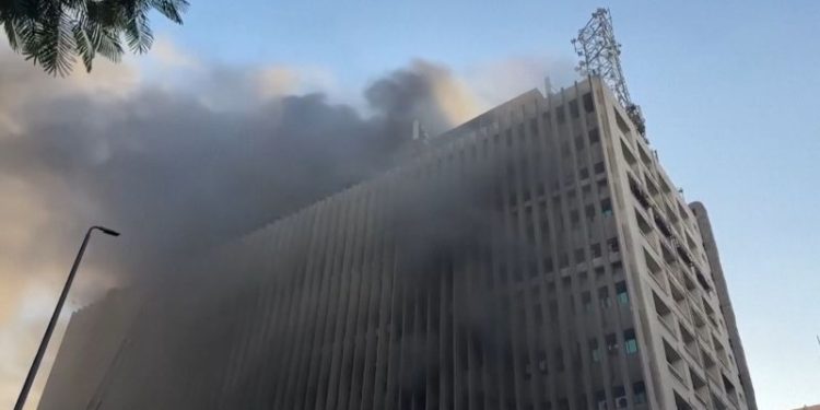 Blaze at Cairo telecommunications building kills 4, disrupts internet, phone