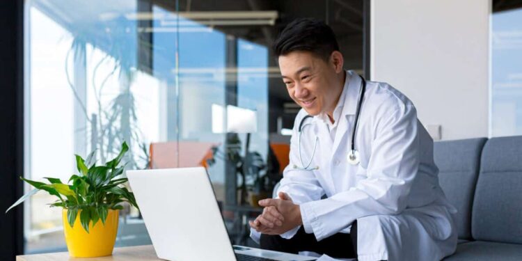 doctor uses telehealth