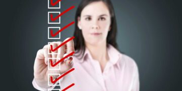 woman checks off all the boxes