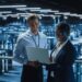 Data center servers IT workers